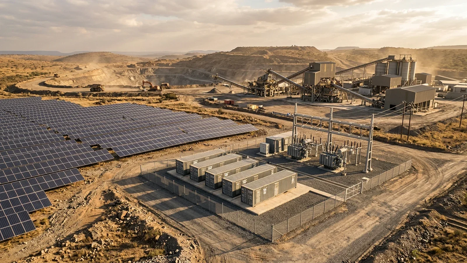 Mining energy infrastructure sector visual